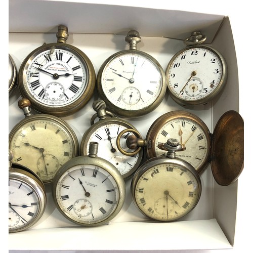 263 - Box of pocket watches spares and parts or repair