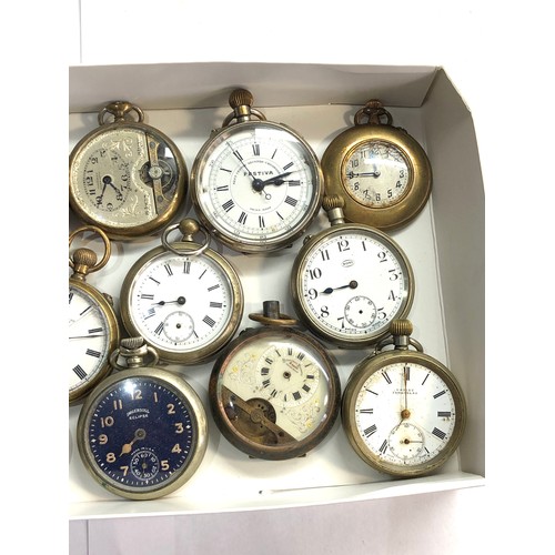 265 - Box of pocket watches spares and parts or repair