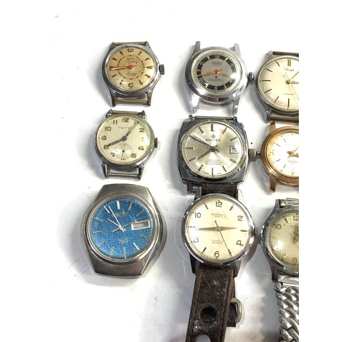 216 - Selection of vintage mechanical gents wristwatches   spares or repairs