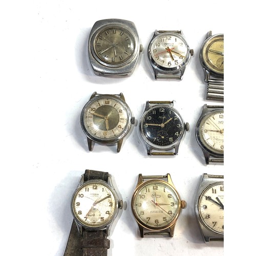 218 - Selection of vintage mechanical gents wristwatches   spares or repairs