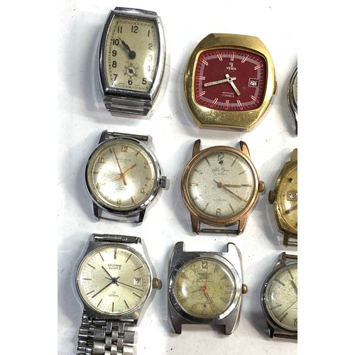 219 - Selection of vintage mechanical gents wristwatches   spares or repairs