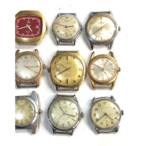 219 - Selection of vintage mechanical gents wristwatches   spares or repairs