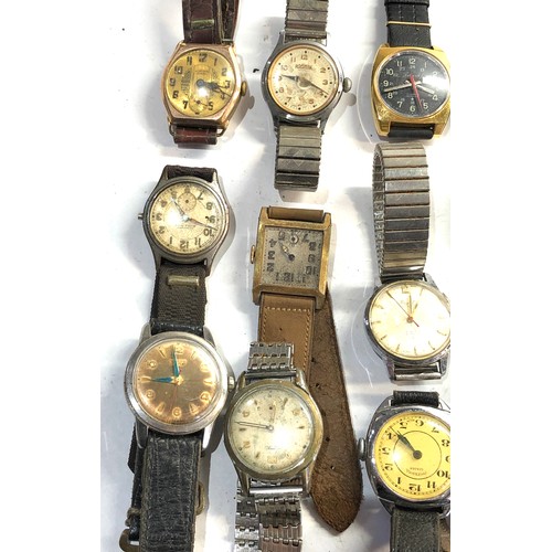 220 - Selection of vintage mechanical gents wristwatches   spares or repairs