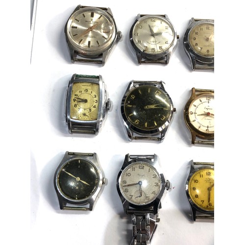 221 - Selection of vintage mechanical gents wristwatches   spares or repairs