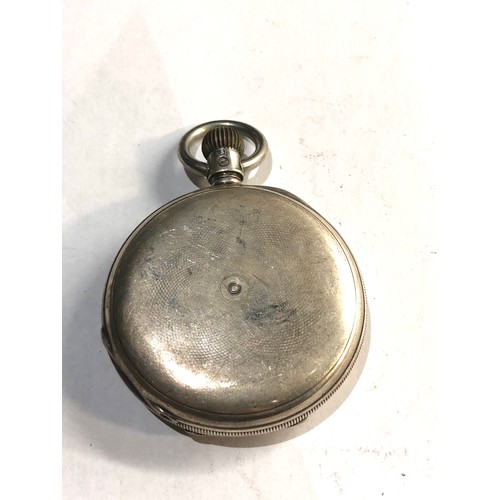 276 - Antique silver full hunter waltham mass pocket watch non working spares or repair