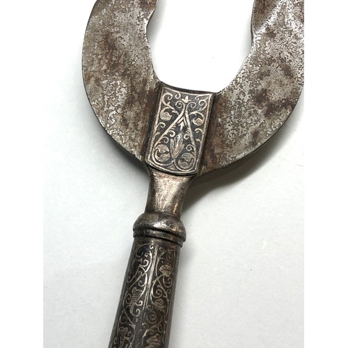 327 - Fine  19th century silver inlaid Indo Persian spear head