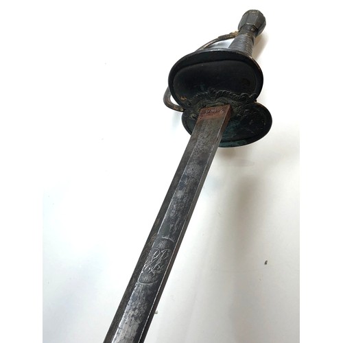 351 - Early European sword with silver grip