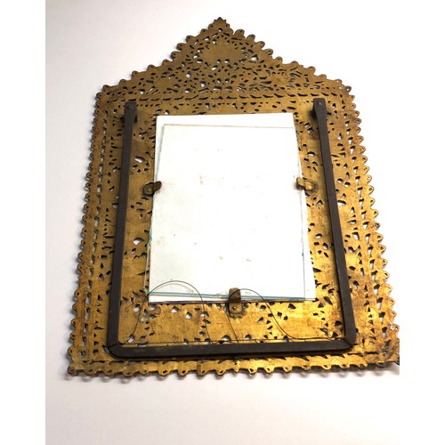 339 - 19th century Indian Kashmiri enamelled gilded brass frame