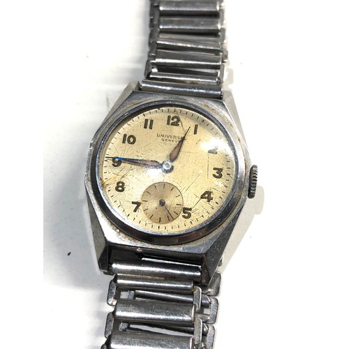 241 - Vintage military style Universal geneve wristwatch