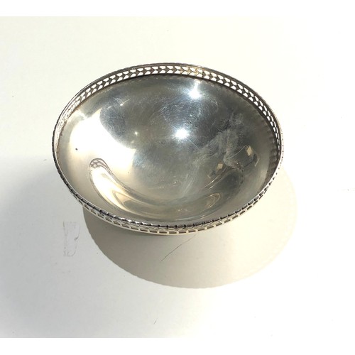 74 - Silver sweet bowl Birmingham silver hallmarks weight 53g