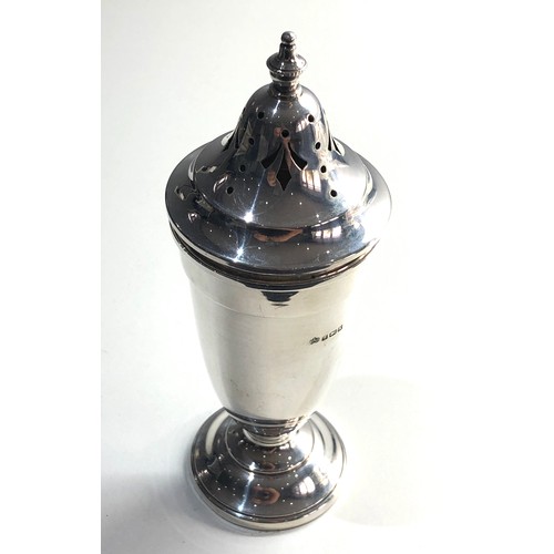 91 - Silver sugar caster Birmingham silver hallmarks 130g