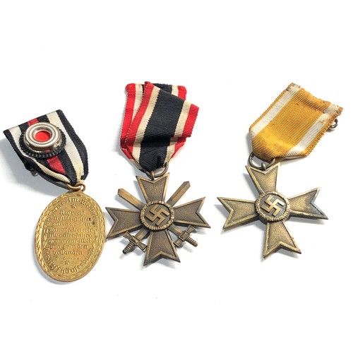 312 - 3 ww1 /ww2 german medals includes merit cross with swords