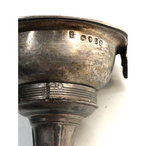 60 - Georgian silver wine funnel London silver hallmarks age related wear marks and dents