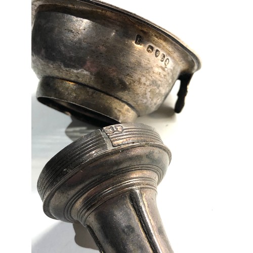 60 - Georgian silver wine funnel London silver hallmarks age related wear marks and dents