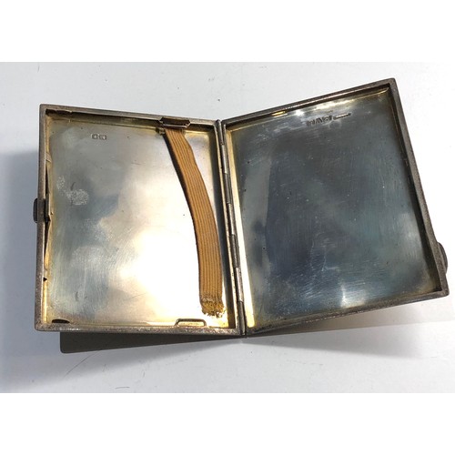 64 - Silver engine turned cigarette case