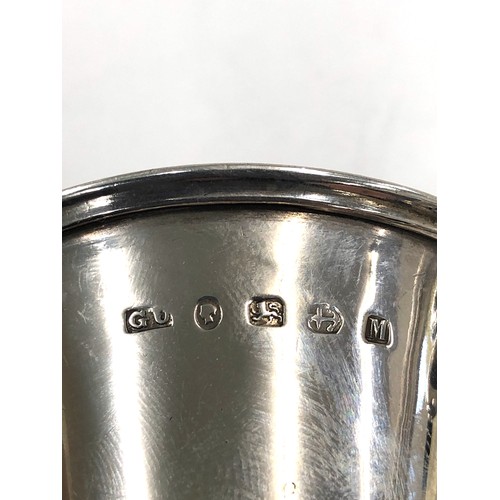 41 - Victorian silver christening mug by George unite Birmingham silver hallmarks