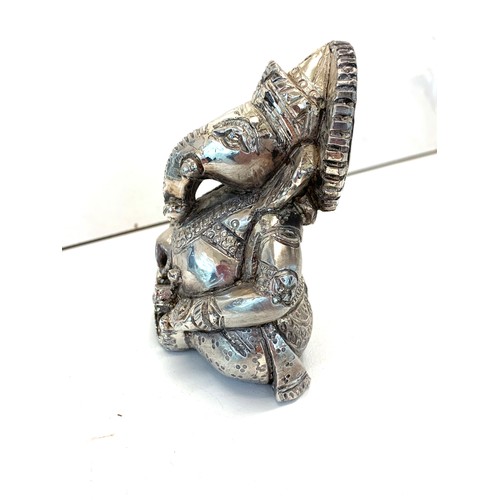 66 - Indian silver elephant deity figure height 10cm