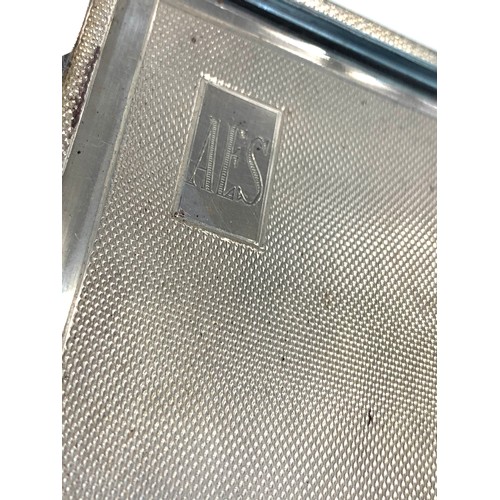 88 - Engine turned silver cigarette case