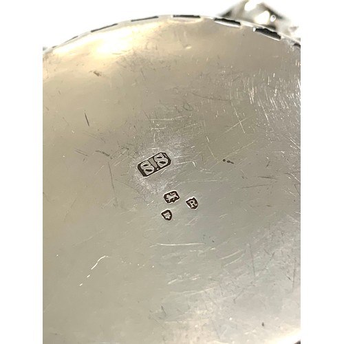 76 - Pierced silver sweet dish london silver hallmarks measures approx 11.5 cm dia