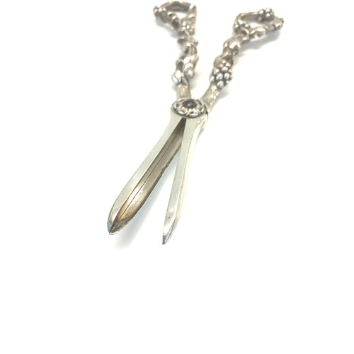 53 - Fine Victorian silver grape shears