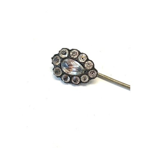 189 - Georgian silver and paste stone stick pin