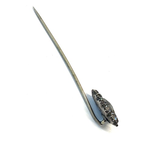 189 - Georgian silver and paste stone stick pin