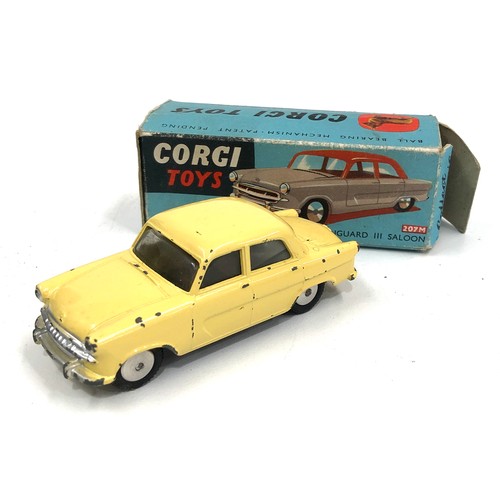 391 - Rare Corgi toys 207M Standard Vanguard 111 saloon box missing flaps