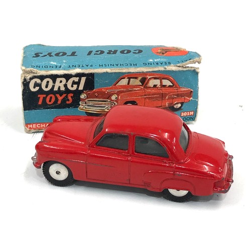 392 - Rare Corgi toys 203M Vauxall Velox saloon box missing flaps