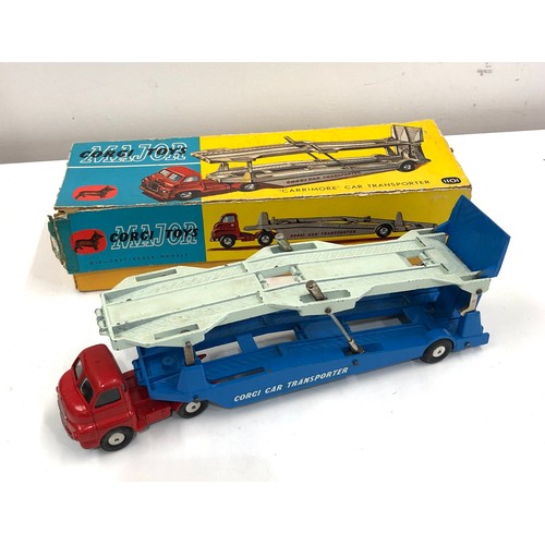 396 - Corgi toys 1101 Carrimore car transporter  box missing flaps