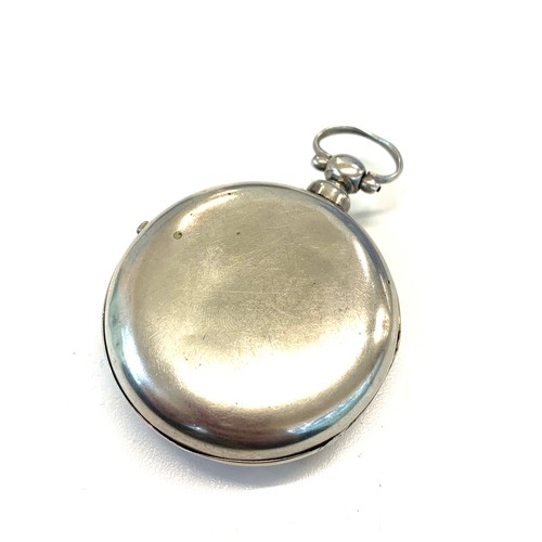 256 - Silver cased H.E.Peck London pocket watch, untested