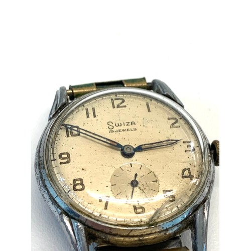 229 - Vintage Swiza 15 jewel gents wristwatch