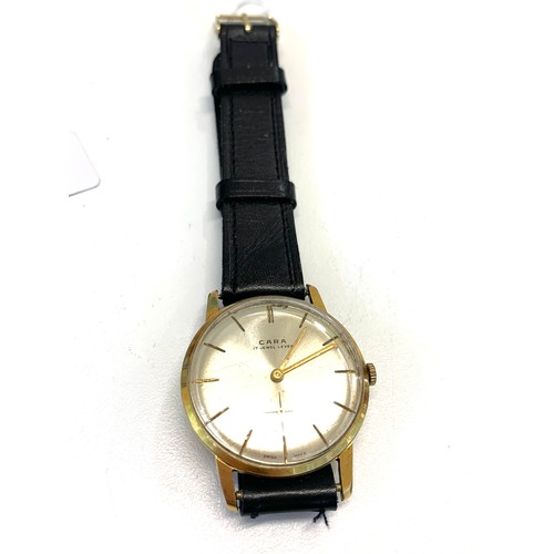 234 - Vintage Cara 17 jewel gents wristwatch