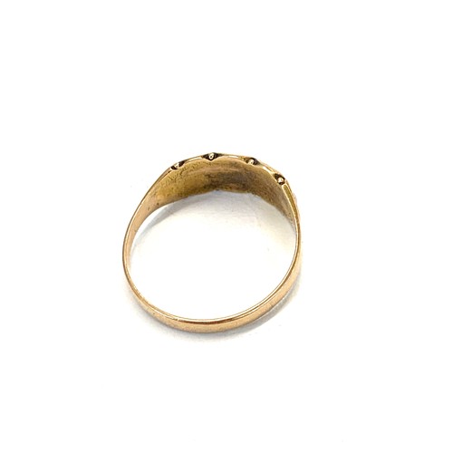 109 - Victorian 15ct gold and seed pearl ring missing 2 small seed-pearls weight 2g full Chester gold hall... 