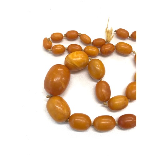 334 - Butterscotch amber necklace 55g