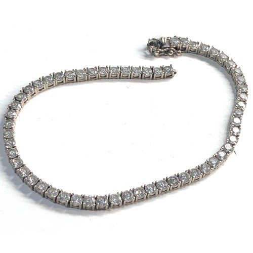 266 - 9ct Gold cz  bracelet clasp a/f weight 8.6g