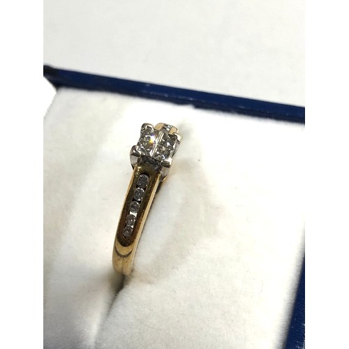 240 - 18ct Gold and diamond ring, ring size approx i/j