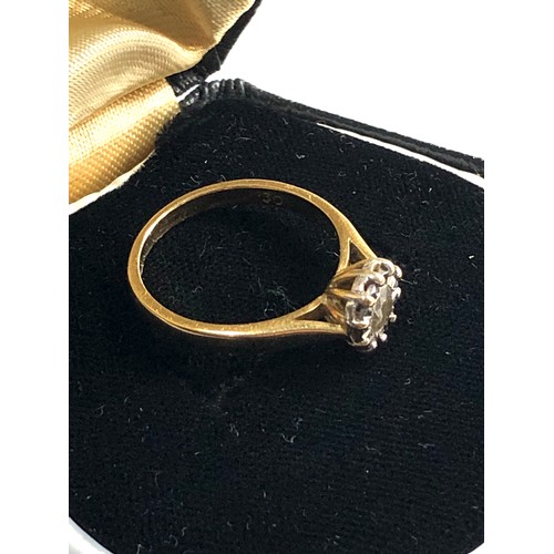 174 - 18ct gold diamond solitaire ring .30 dia measures approx k/l weight approx 3.2g