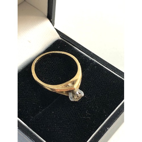 279 - 14ct gold diamond ring,  ring size approx m/n