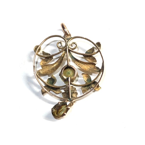 236 - 9ct gold edwardian pendant