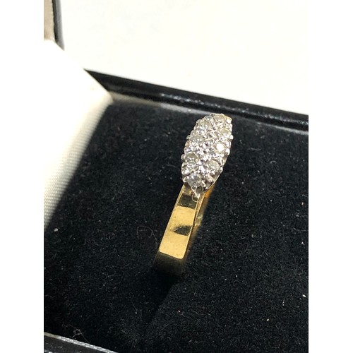 187 - 18ct gold diamond ring