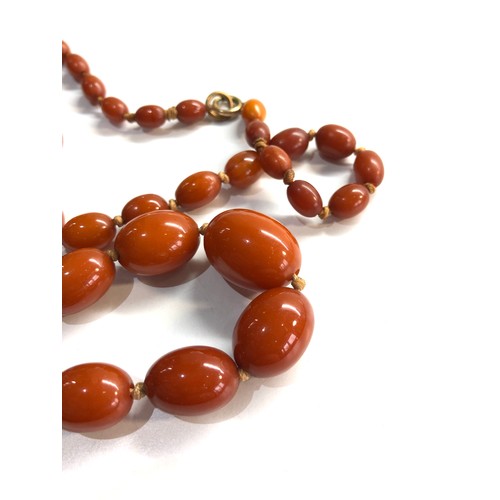 95 - Antique butterscotch amber necklace 35g