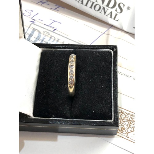 229 - 18ct gold diamond eternity ring