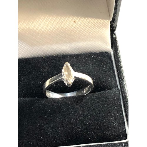 179 - 14ct diamond marquise ring size L weight approx 2g