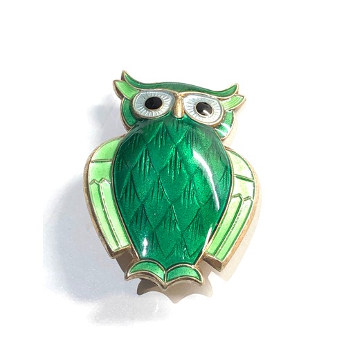 242 - David Andersen owl brooch, this brooch is in good overall condition