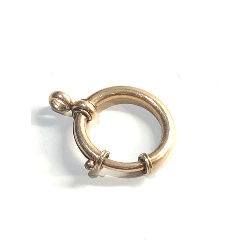 182 - 9ct gold over oversized  fob/ holder