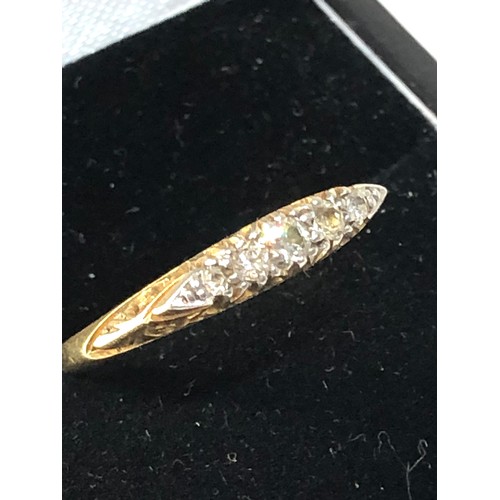 181 - Antique 18ct gold Diamond ring weight 3.2g