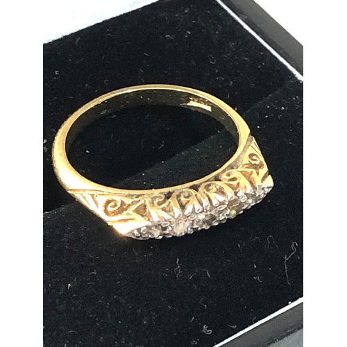 181 - Antique 18ct gold Diamond ring weight 3.2g