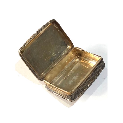 24 - Antique Georgian silver vinaigrette missing interior