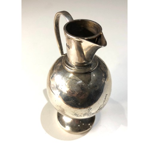 26 - Antique silver communion oil jug London silver hallmarks