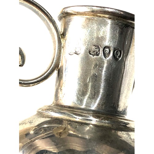 26 - Antique silver communion oil jug London silver hallmarks